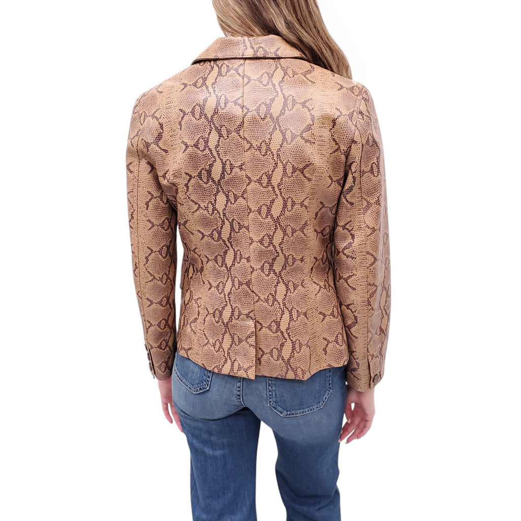 NILI LOTAN PYTHON BLAZER - SIZE 4