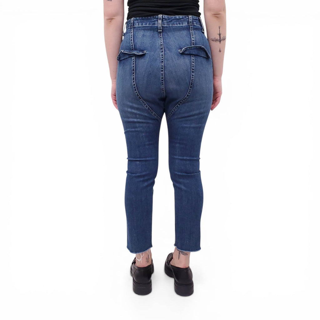NILI LOTAN FADED BLUE 'PARIS' JEANS - SIZE 25