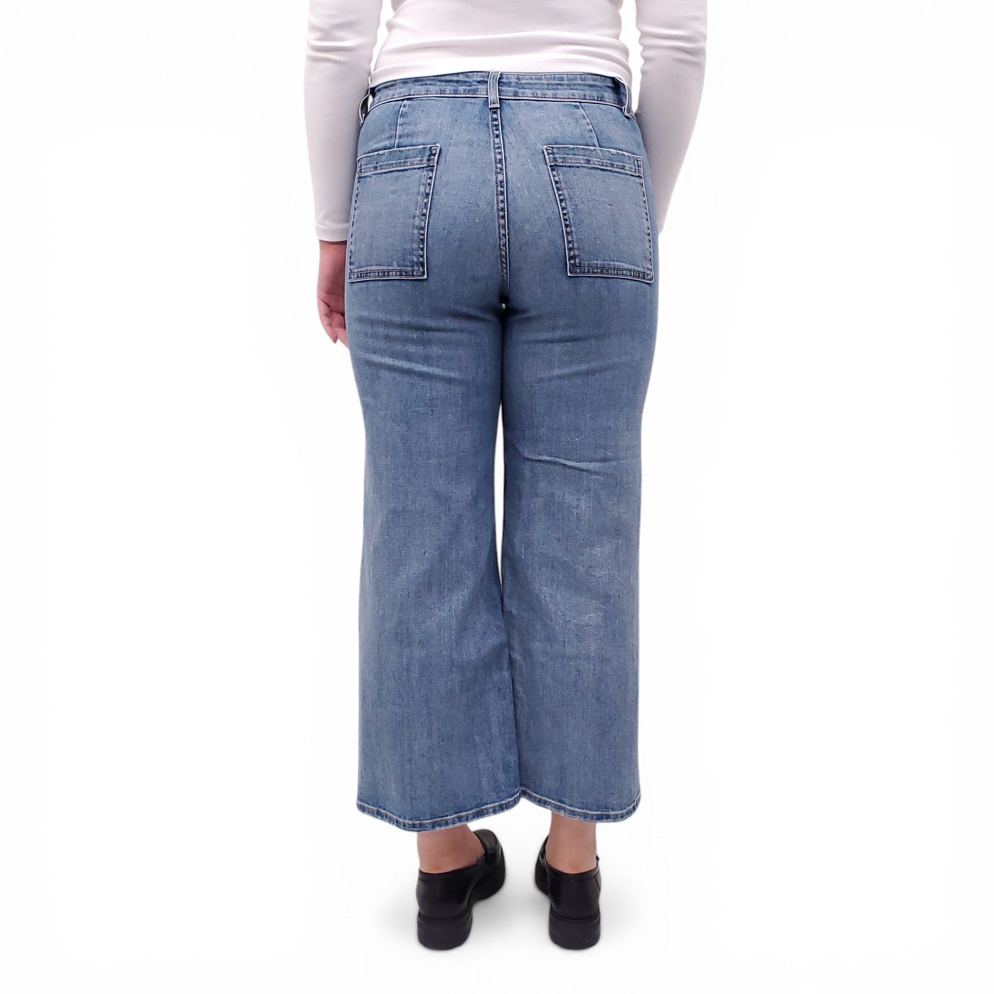 NILI LOTAN WIDE LEG 'MEGAN' JEANS - SIZE 30