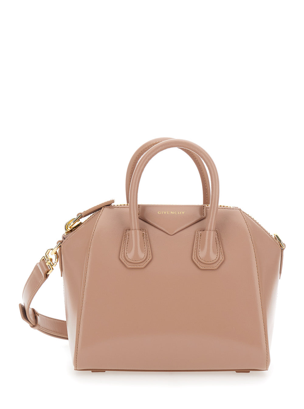 Givenchy Women 'Antigona' Pink Handbag With Laminated Logo In Leather Women