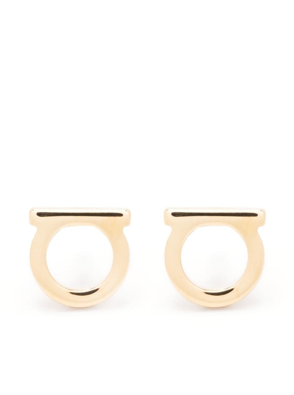 Ferragamo Women Gold-Colored Gancini Earrings In Brass Woman