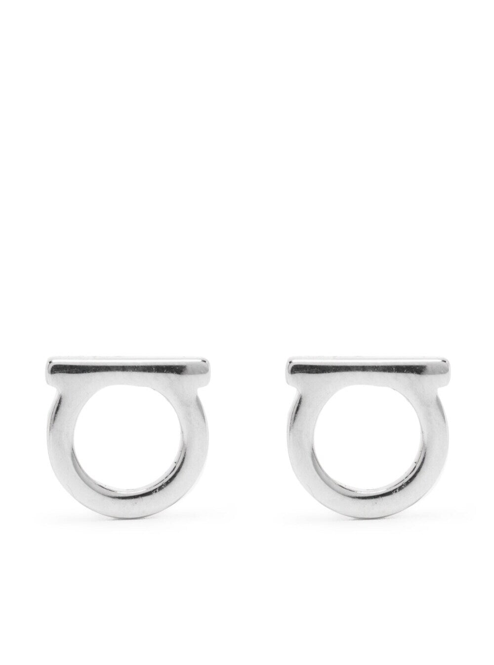 Ferragamo Women Gancini Earrings With Silver-Colored Brass Plate For Women