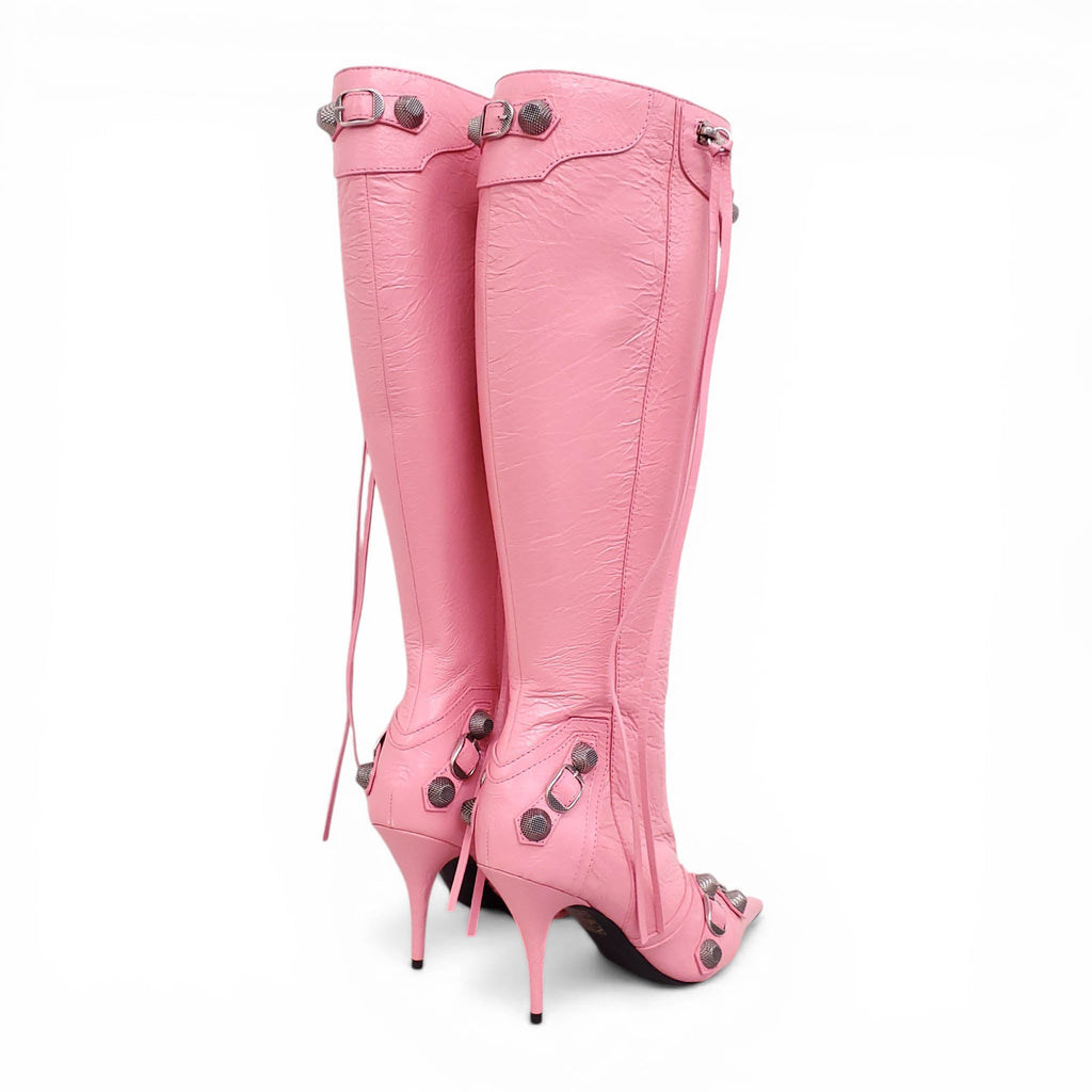 BALENCIAGA SWEET PINK CAGOLE BOOTS - SIZE 39