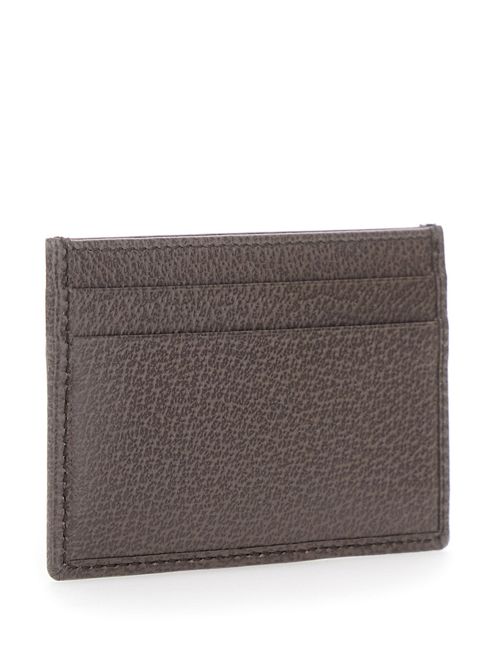 Gucci Men Card Holder 'Ophidia' With Gg Plate In Gg Canvas And Leather Beige Men