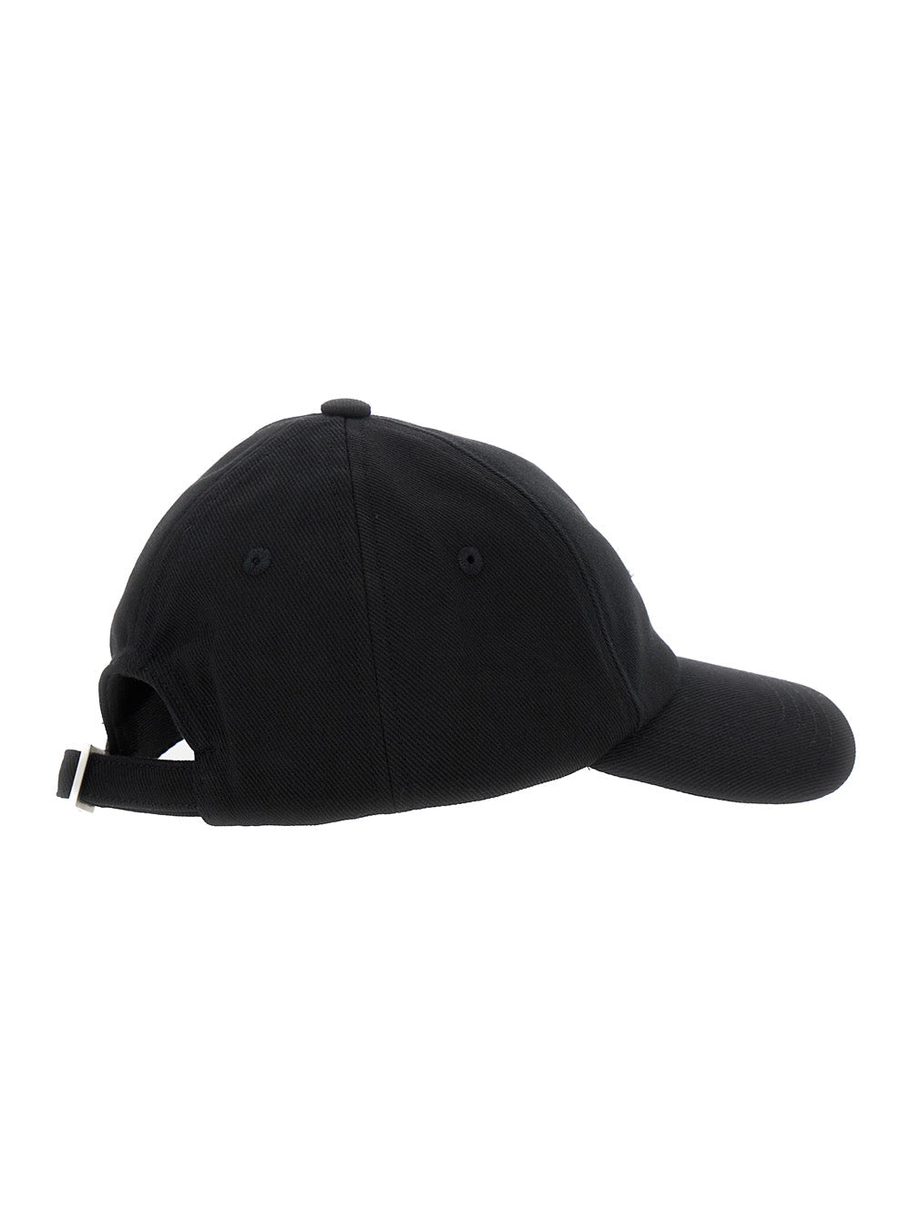 Jacquemus Men Baseball Cap 'La Casquette Gadjo' With Logo Lettering On The Front In Black Cotton For Men