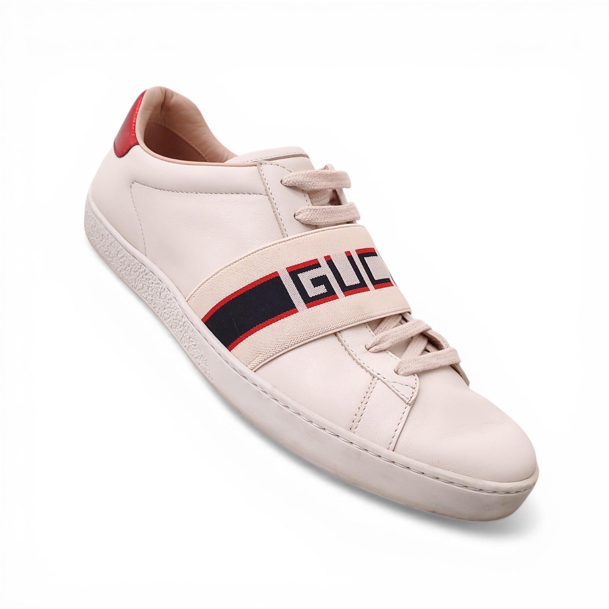 GUCCI LOGO ELASTIC SNEAKERS - SIZE 39.5