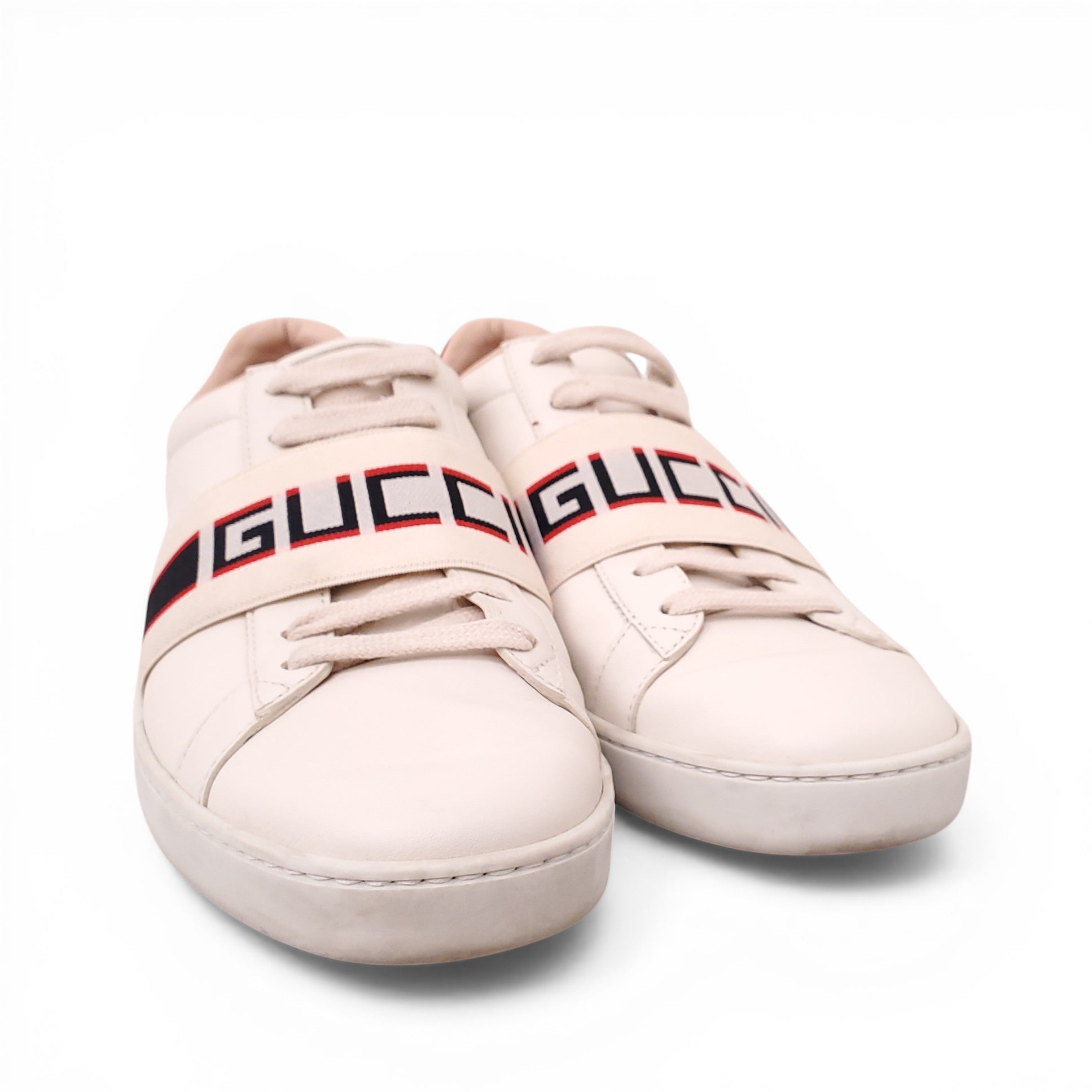 GUCCI LOGO ELASTIC SNEAKERS - SIZE 39.5