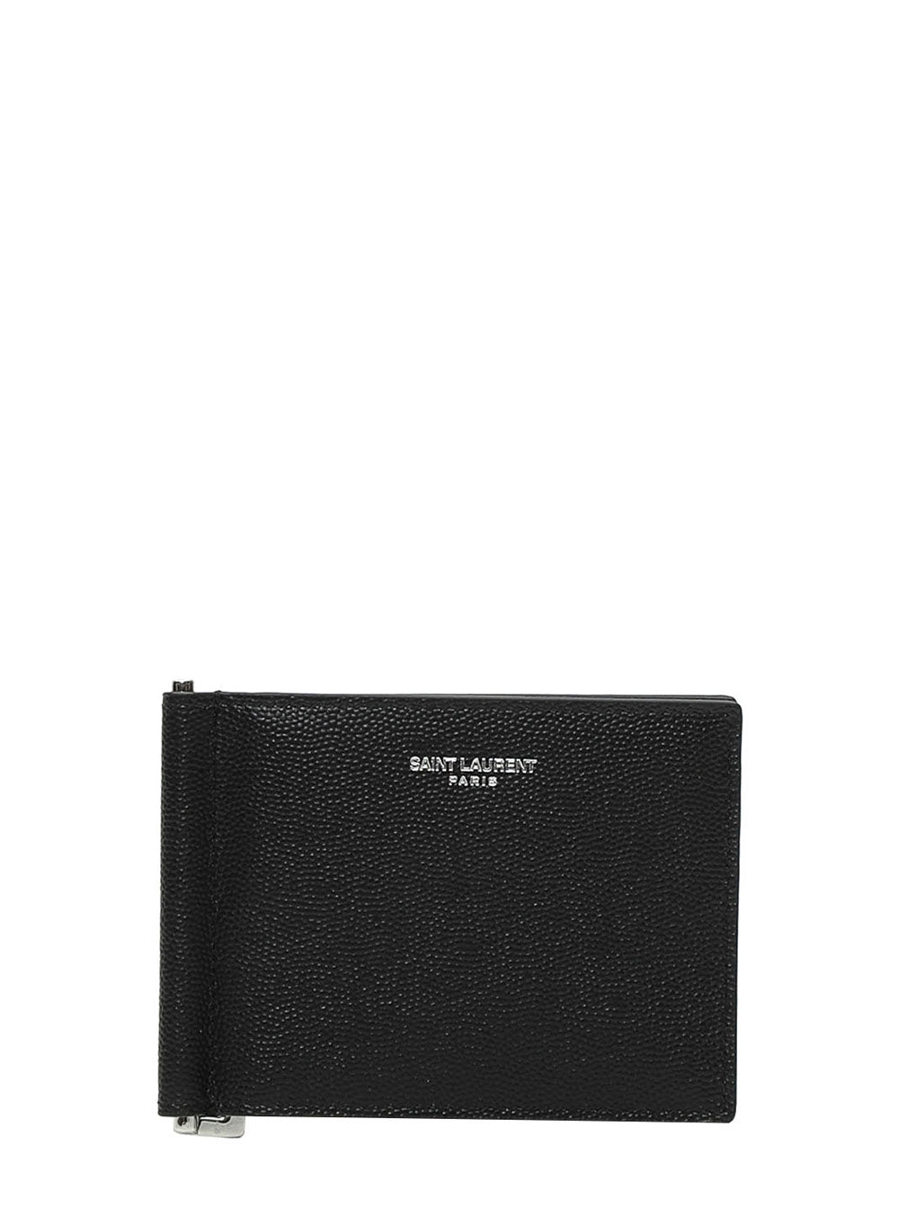 Saint Laurent Men Wallet With Logo On The Front In Black Leather For Men