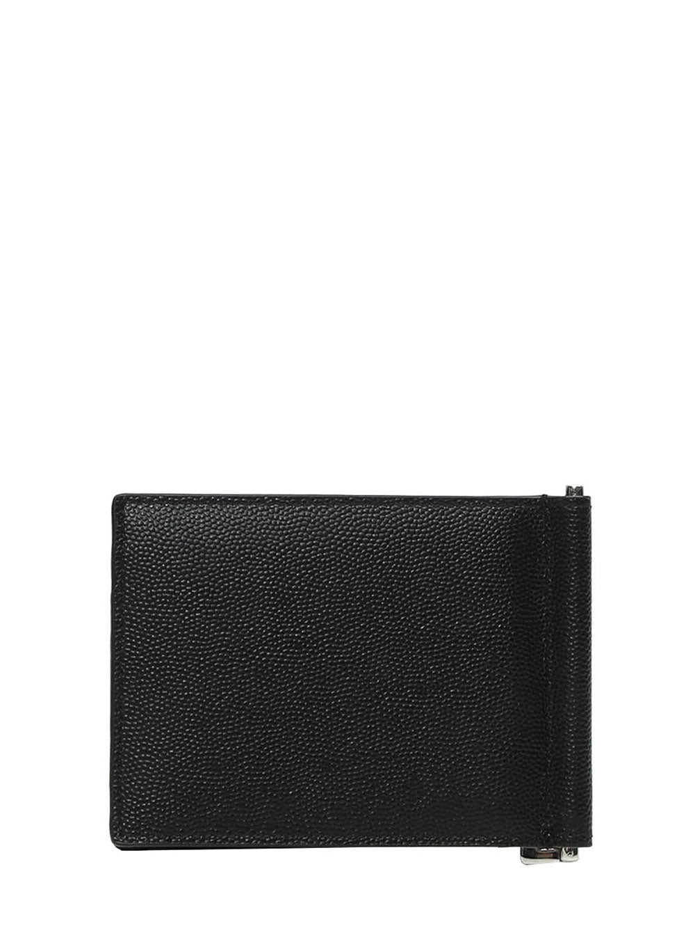 Saint Laurent Men Wallet With Logo On The Front In Black Leather For Men