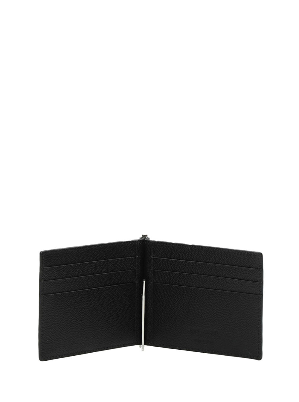 Saint Laurent Men Wallet With Logo On The Front In Black Leather For Men