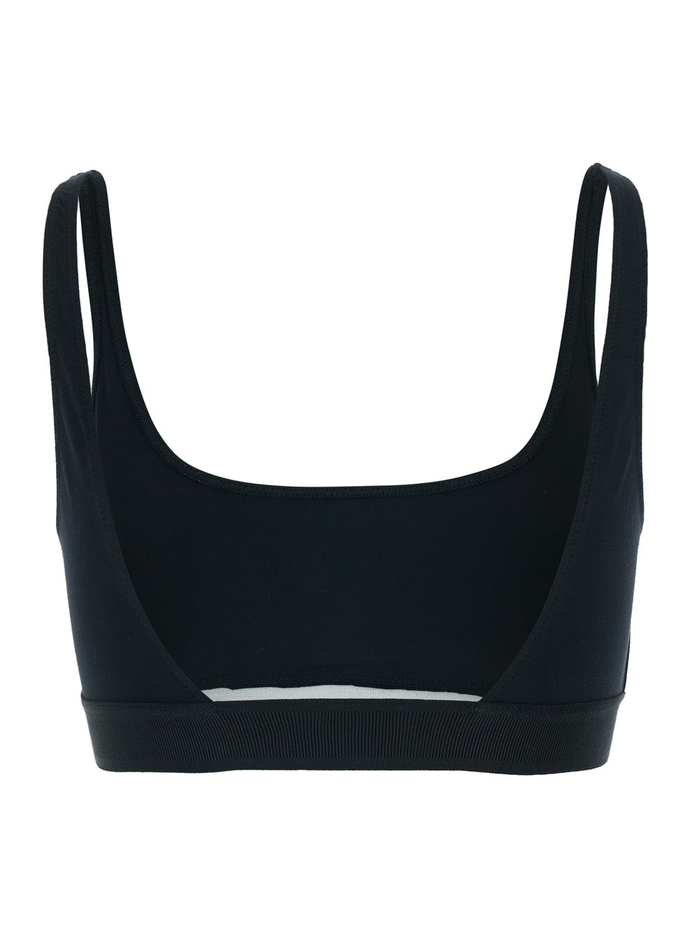 Tom Ford Women Black Bralette With Contrasting Logo Print In Modal Stretch Woman