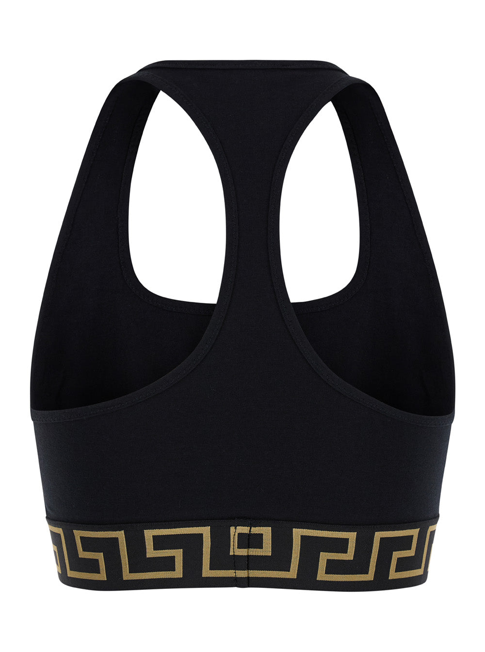 Versace Women Top 'Sport' Black With Tech Fabric Logo For Women