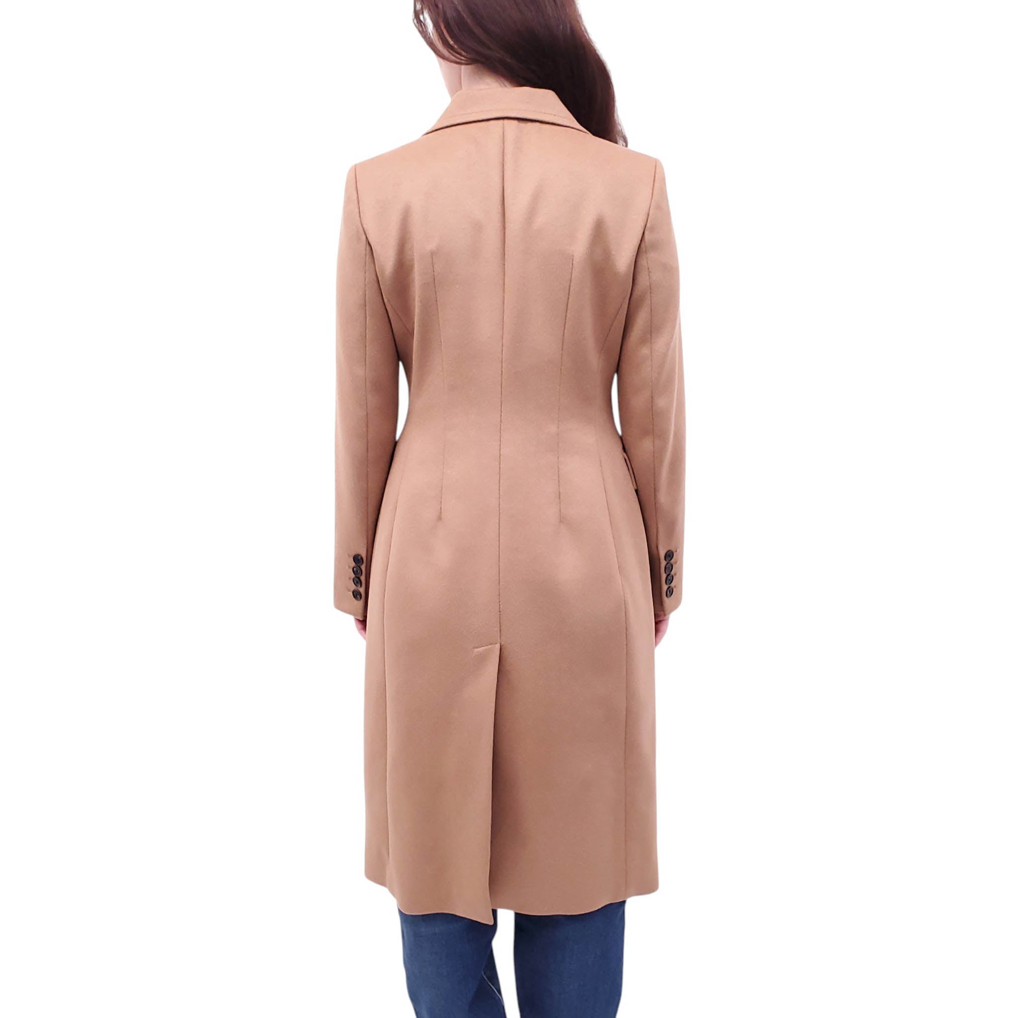 GUCCI CAMEL DOUBLE BREASTED COAT - SIZE 40