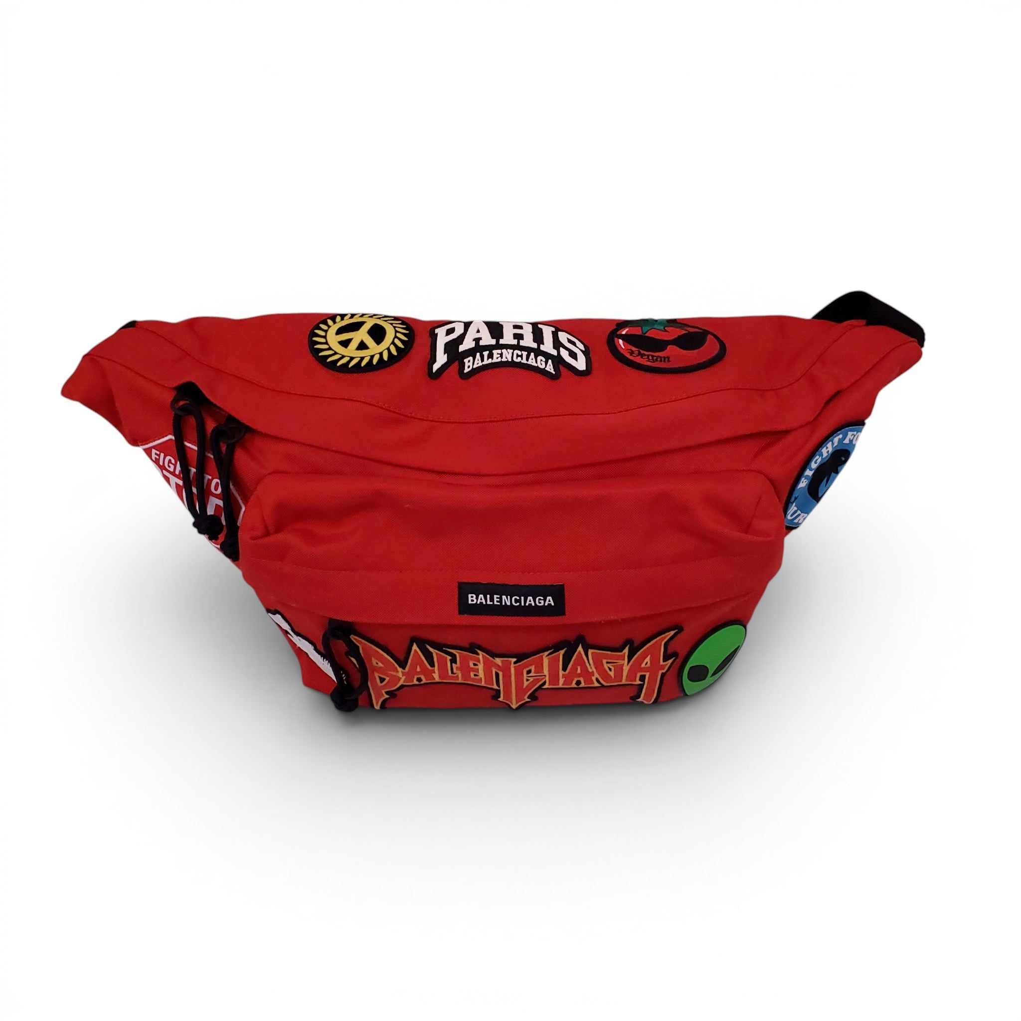 BALENCIAGA EXPLORER BELT BAG WITH PATCHES