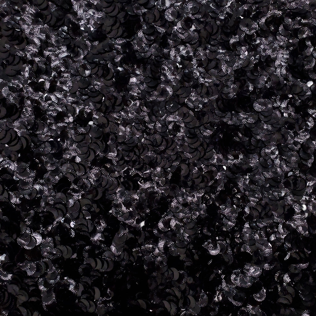 CHANEL BLACK PAILLETTE SEQUIN SKIRT - SIZE 40
