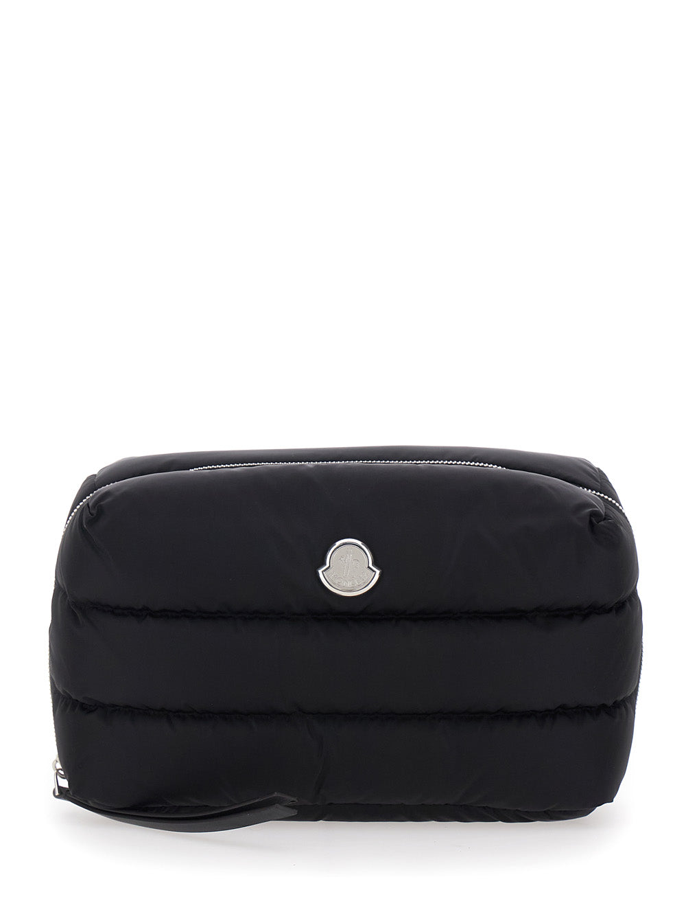 Moncler Men Clutch 'Caradoc' With Logo Patch On The Front In Black Tech Fabric For Women