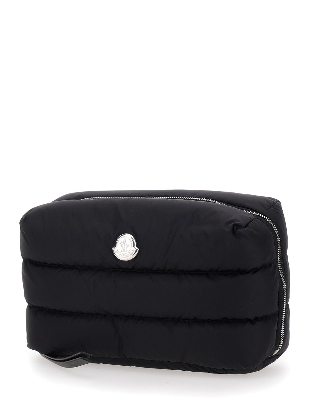 Moncler Men Clutch 'Caradoc' With Logo Patch On The Front In Black Tech Fabric For Women