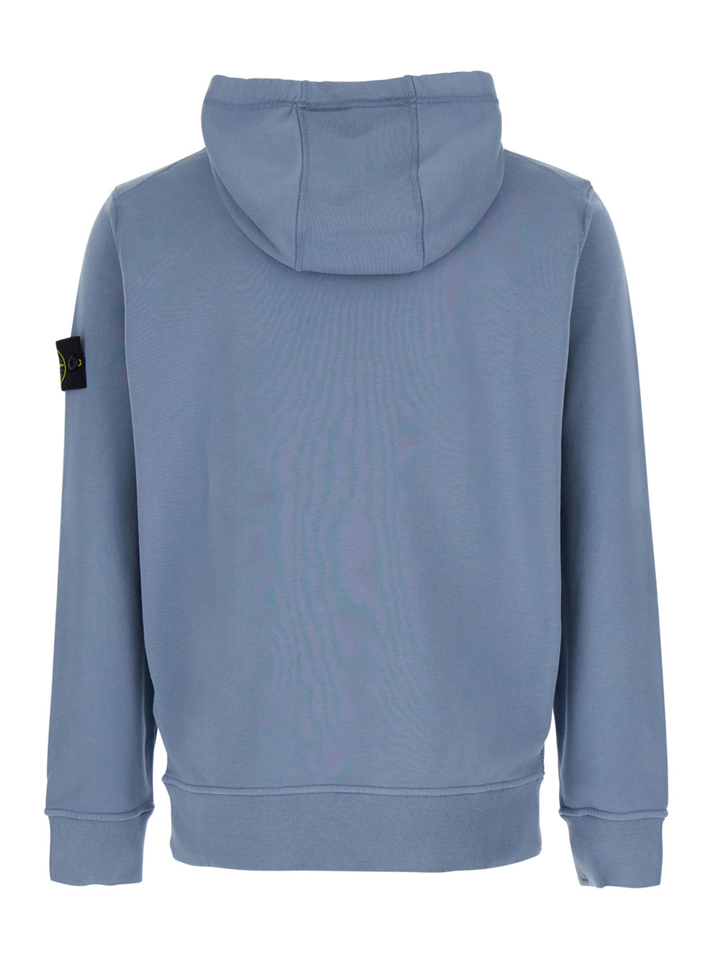 Stone Island Men Sweatshirt With Crew Neck, Long Sleeves And Stone Island Patch, In Organic Cotton, Blue Color, Unisex