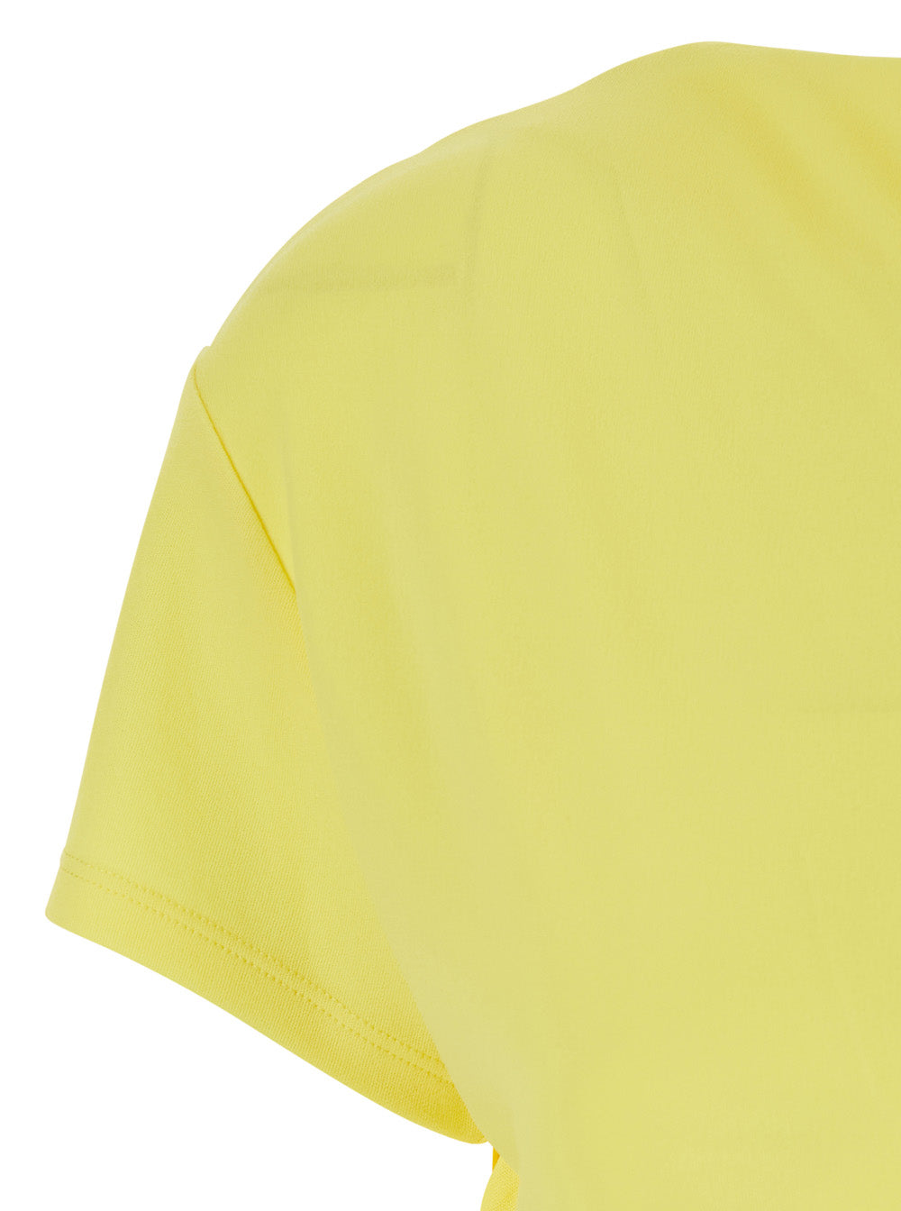 Jacquemus Women 'La Robe Mistral' Yellow Dress With Boat Neckline And Open Back With Draping In Viscose For Women
