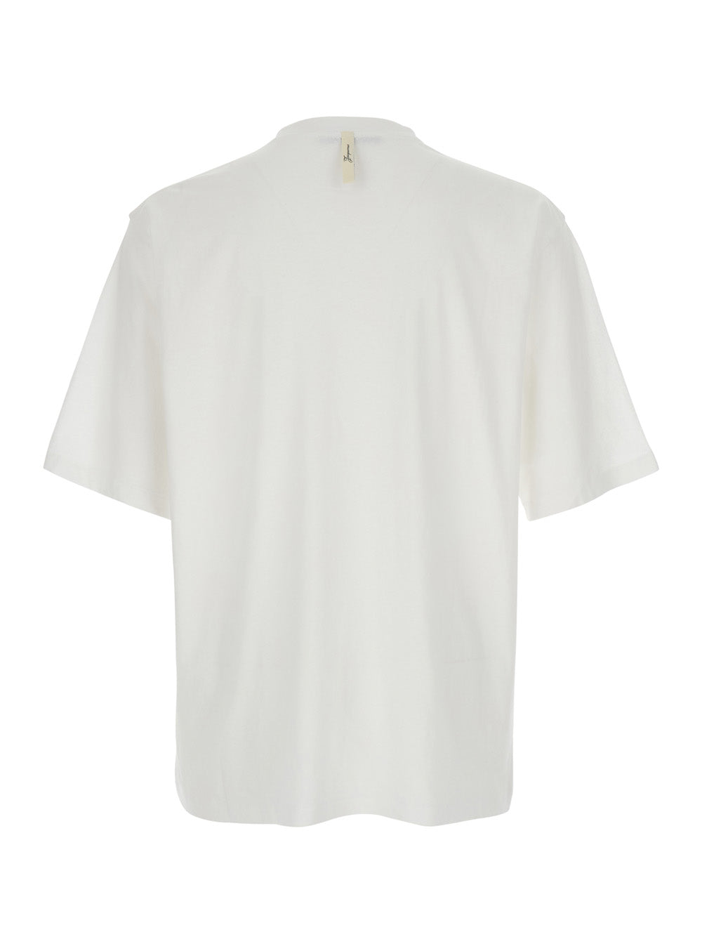 Jacquemus Men 'Le T-Shirt Jacquemus' White Crew Neck T-Shirt With Logo Lettering On The Front In Cotton Blend For Men