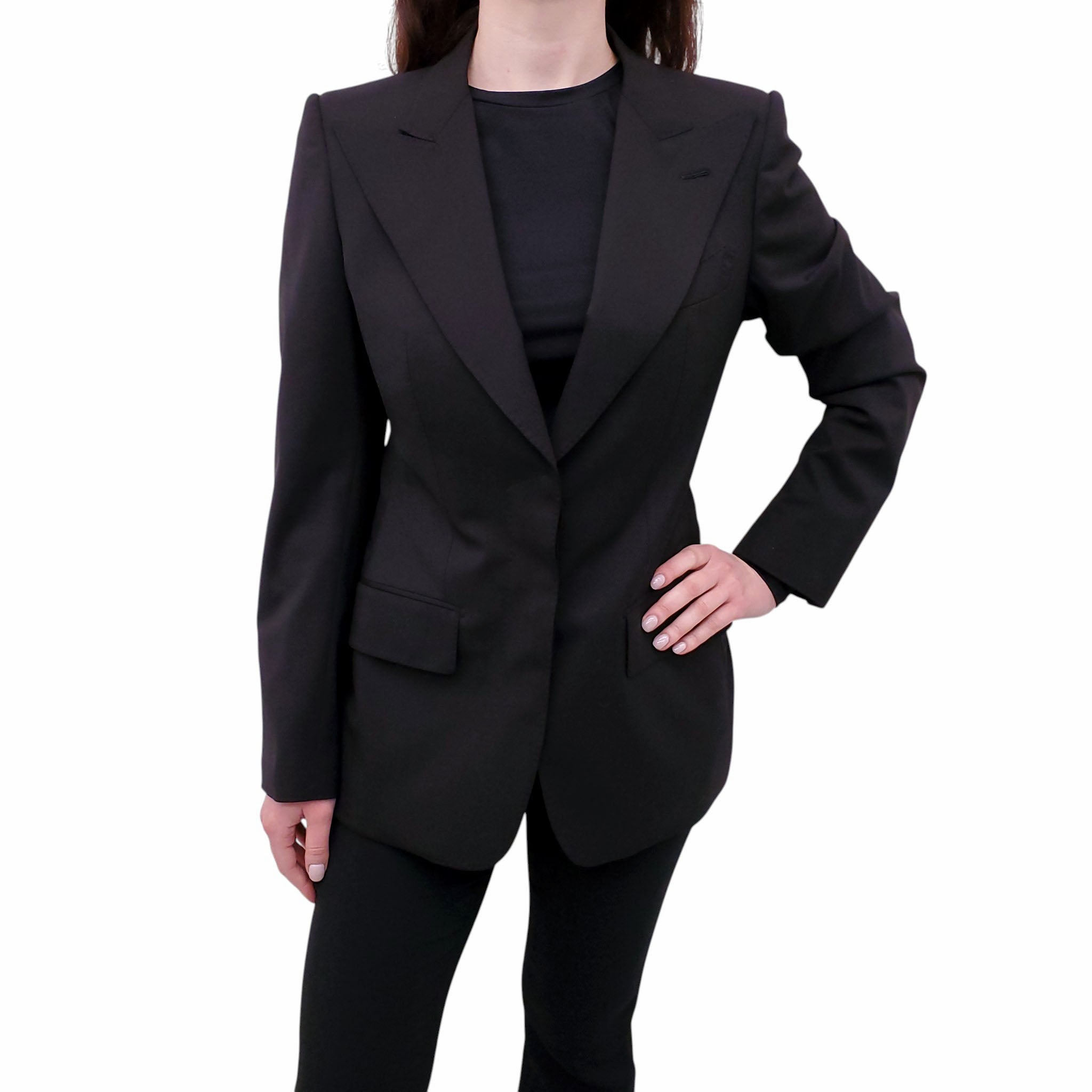TOM FORD BLACK BLAZER - SIZE 40