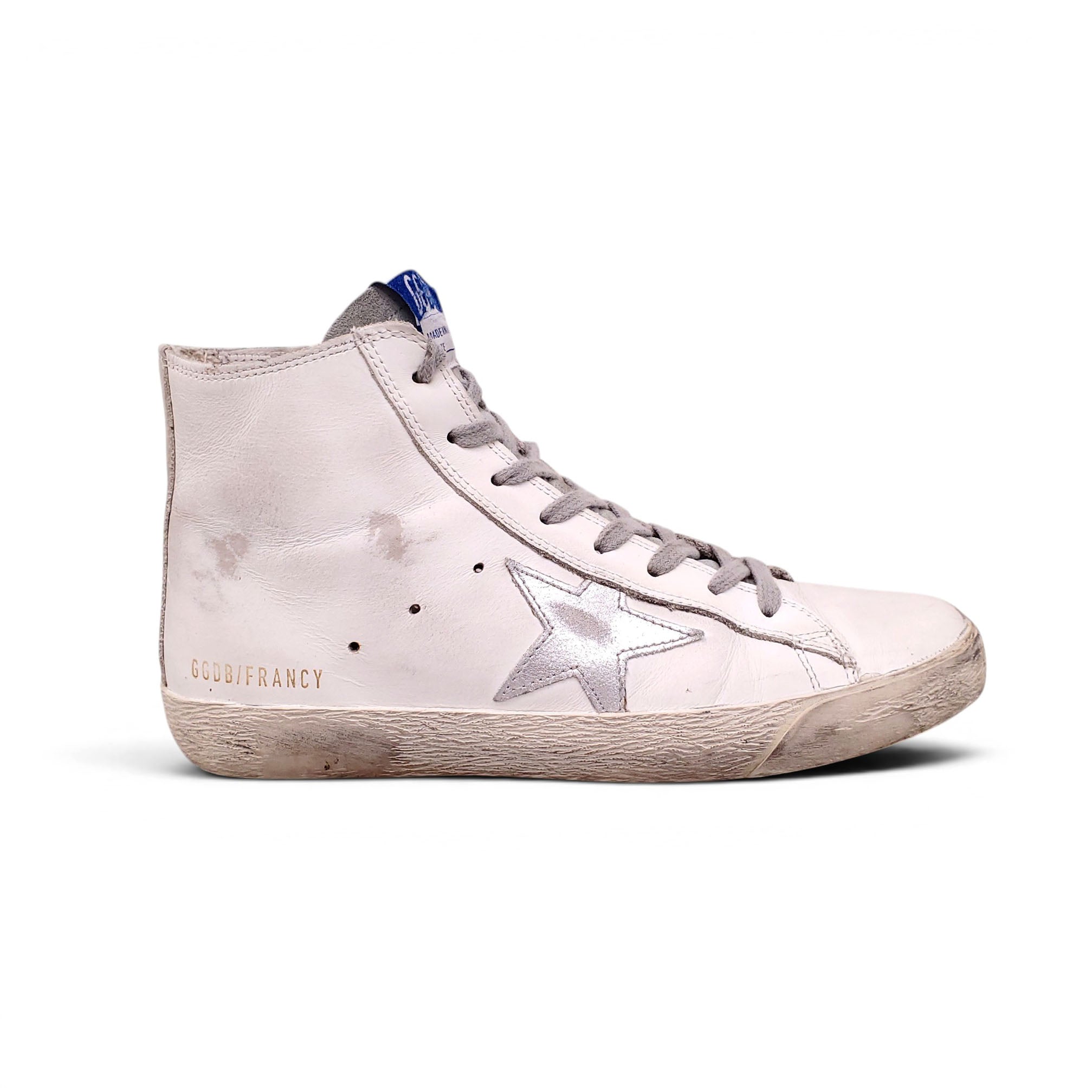 GOLDEN GOOSE WHITE FRANCY SNEAKERS - SIZE 37