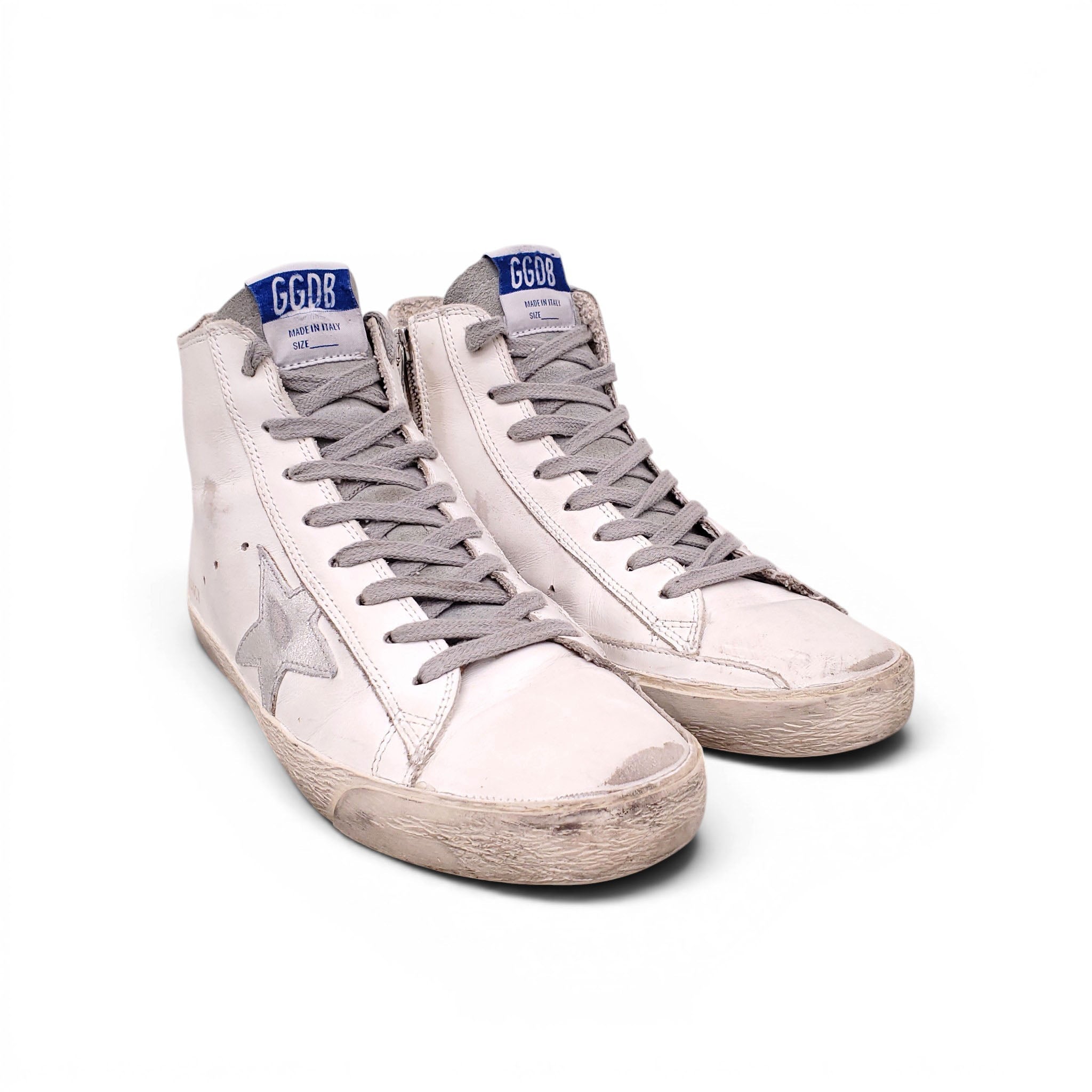 GOLDEN GOOSE WHITE FRANCY SNEAKERS - SIZE 37