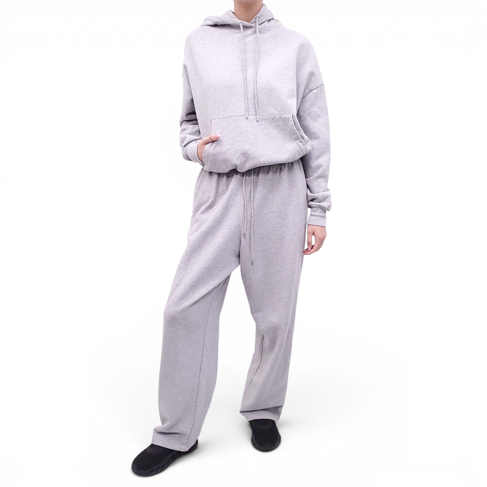WARDROBE.NYC GREY HAILEY BIEBER SWEATSHIRT - SIZE S