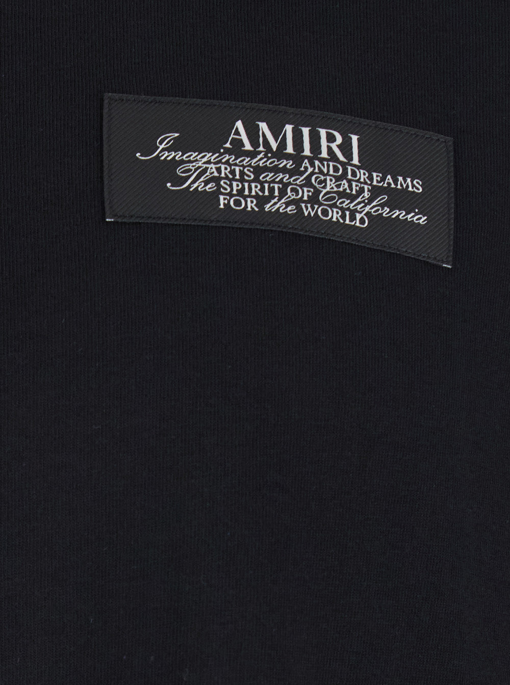 Amiri Men Black T-Shirt With Spirit Print On The Front In Cotton Men