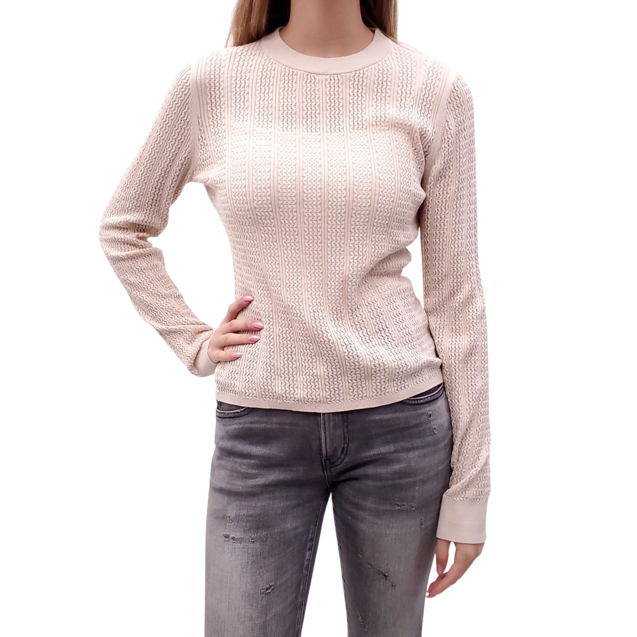 FILIPPA K NUDE KNIT SWEATER - SIZE S