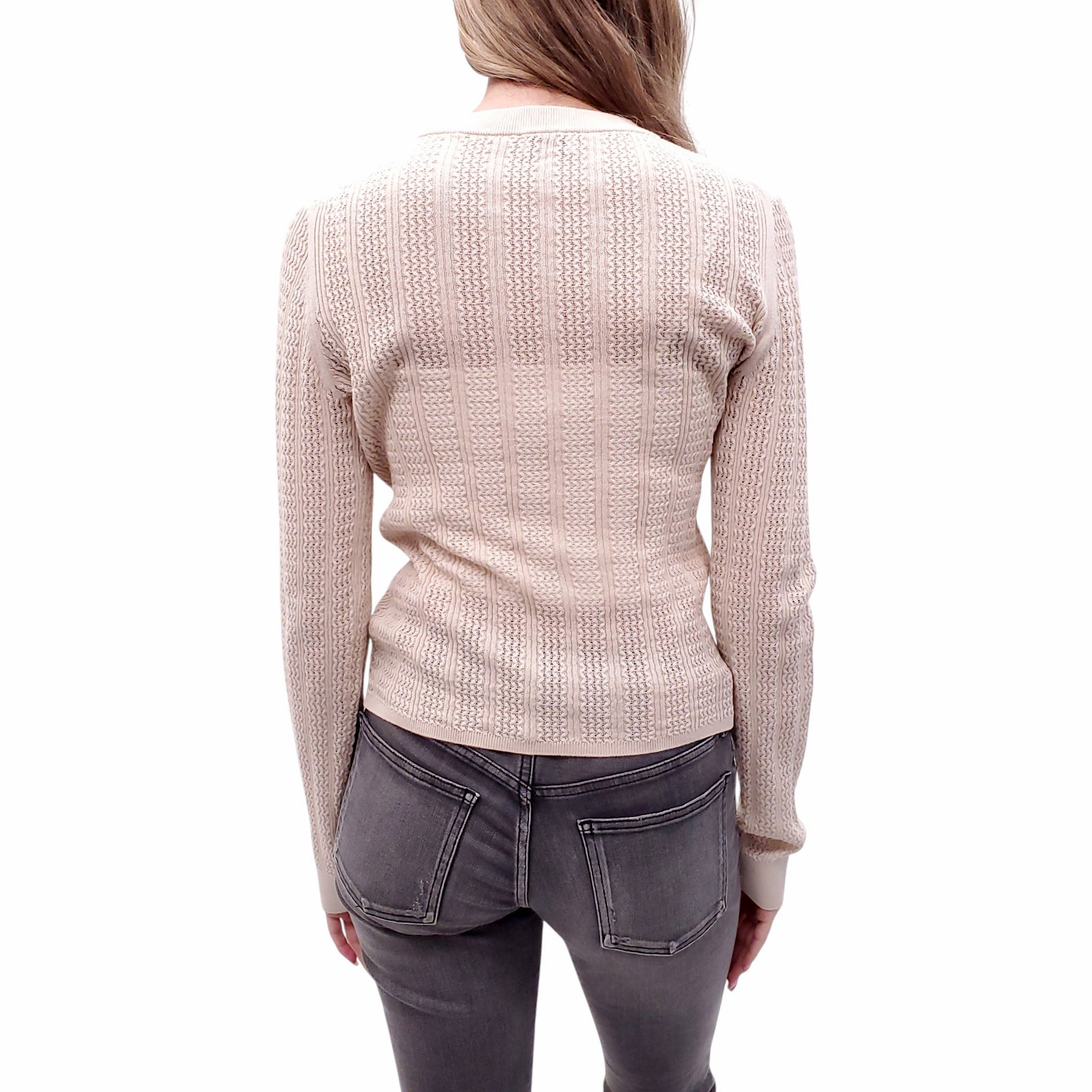FILIPPA K NUDE KNIT SWEATER - SIZE S