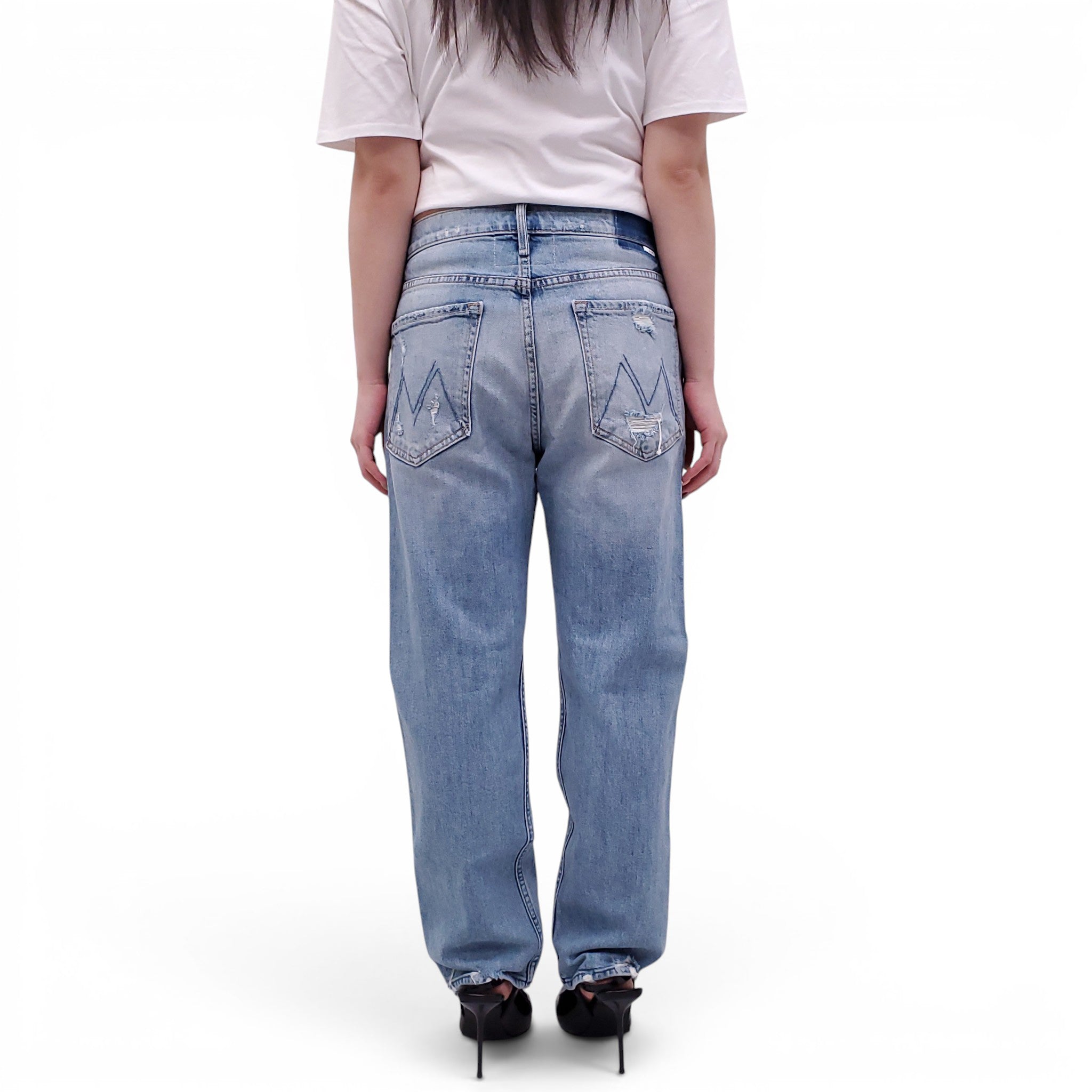 MOTHER 'THE TOMCAT' RIPPED JEANS - SIZE 30