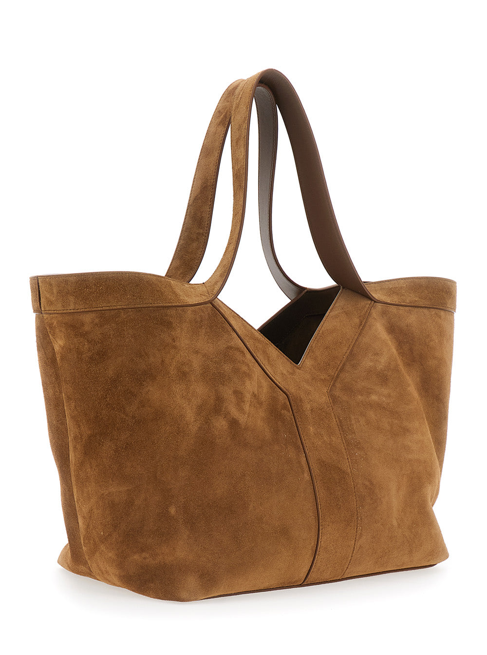 Saint Laurent Women Ysl Bo Y Tote Bag S Beige Leather Shopper Bag For Women