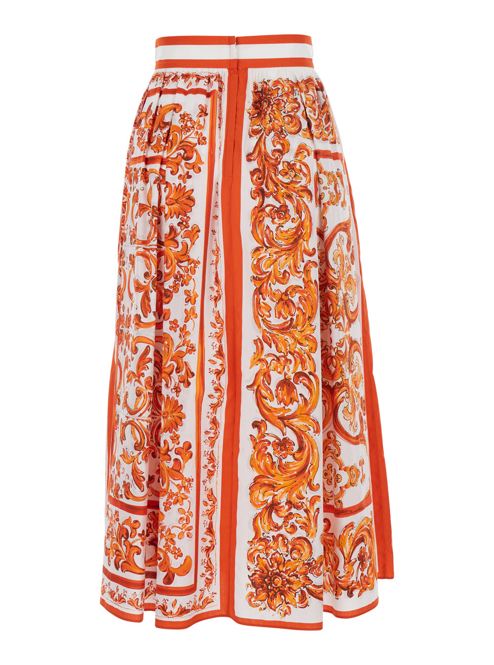 Dolce & Gabbana Women Maiolica Midi Skirt