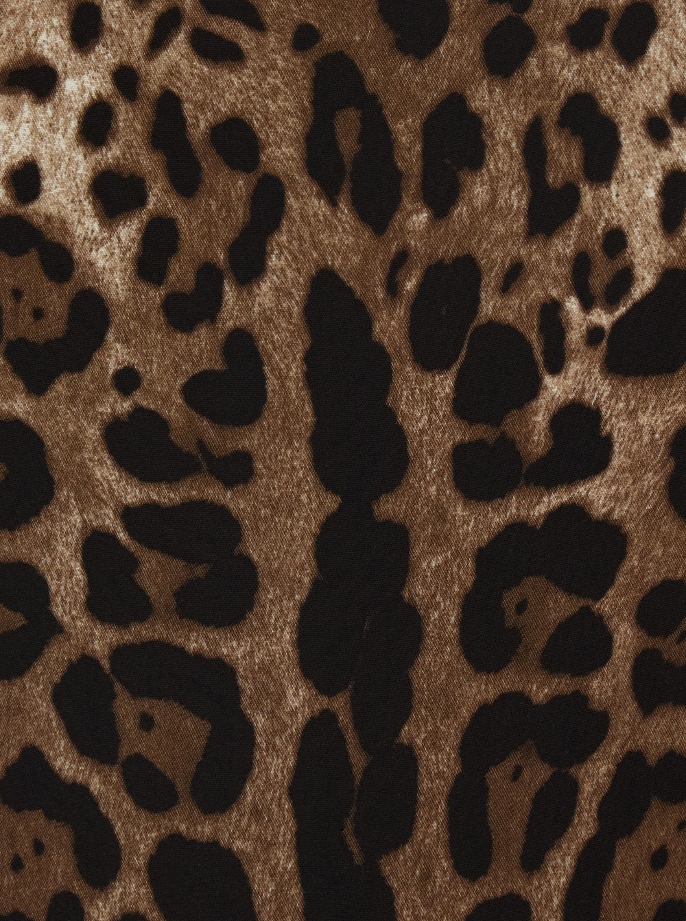 Dolce & Gabbana Women Brown Midi Dress With Square Neckline And All-Over Leopard Motif In Stretch Viscose For Women