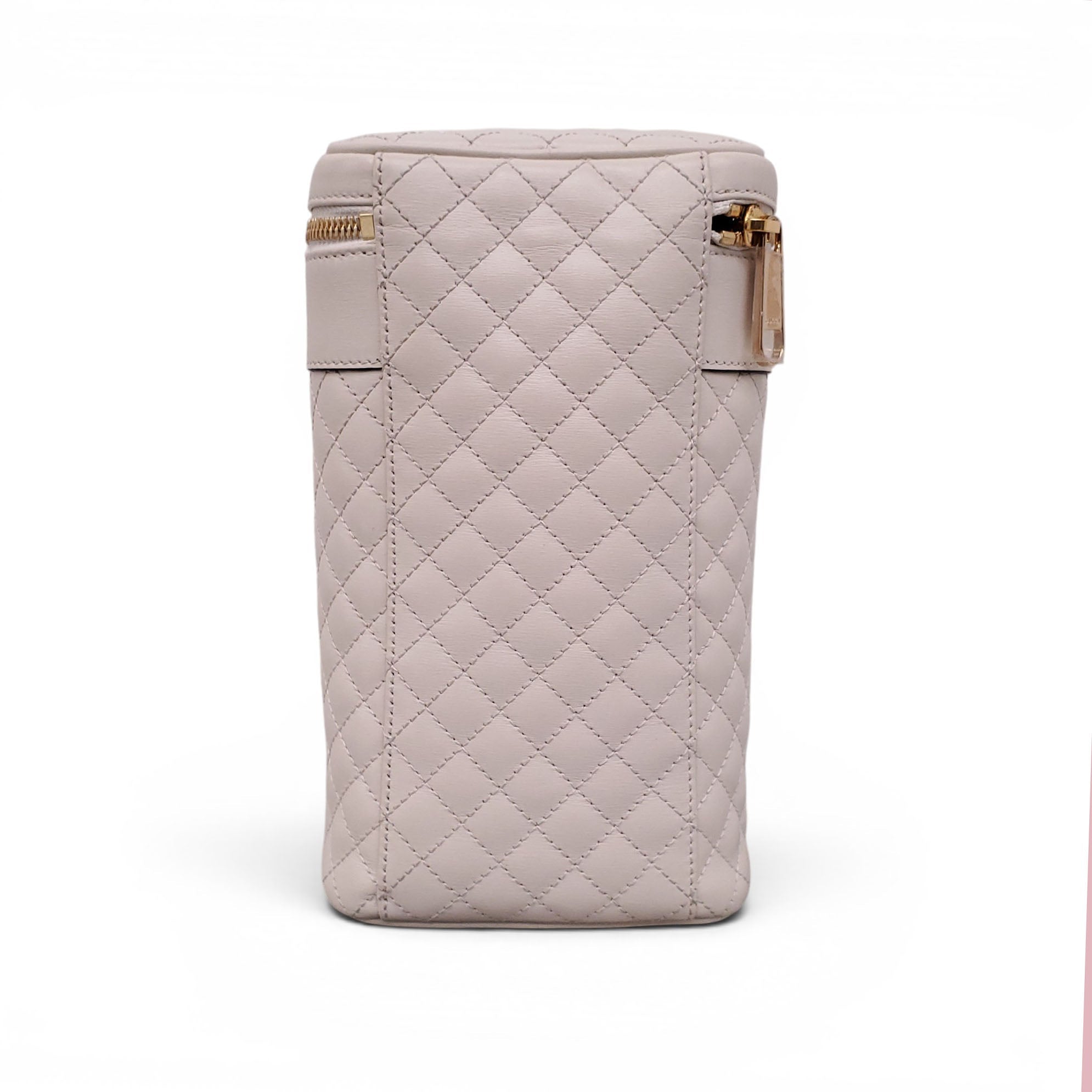 GUCCI CREAM CALFSKIN TRAPUNTATA ZUMI CROSSBODY BAG