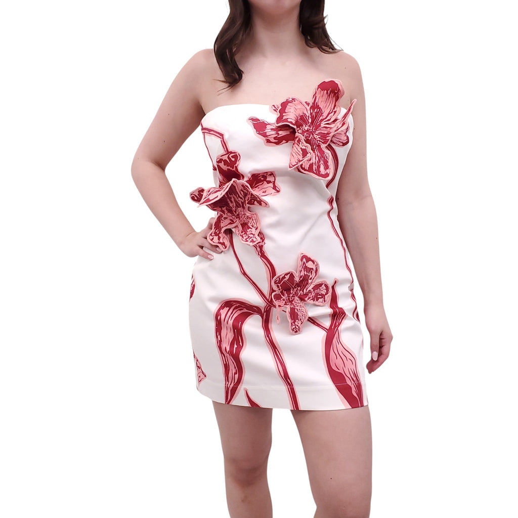 ANDRES OTALORA FLORAL COTTON DRESS - SIZE 8