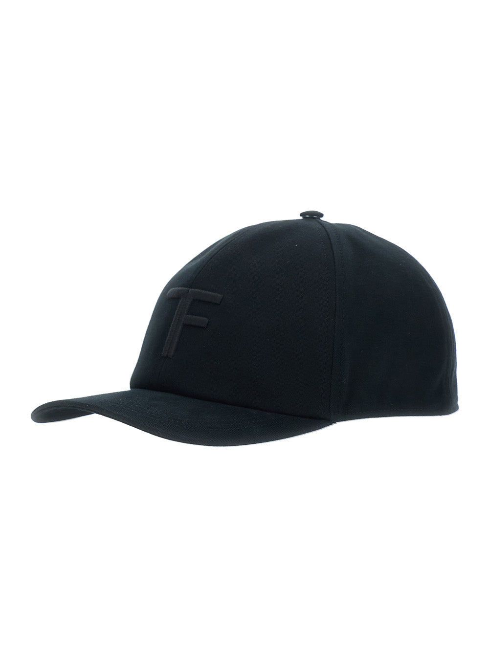Tom Ford Men Black Baseball Cap With Logo On The Front In Cotton For Men