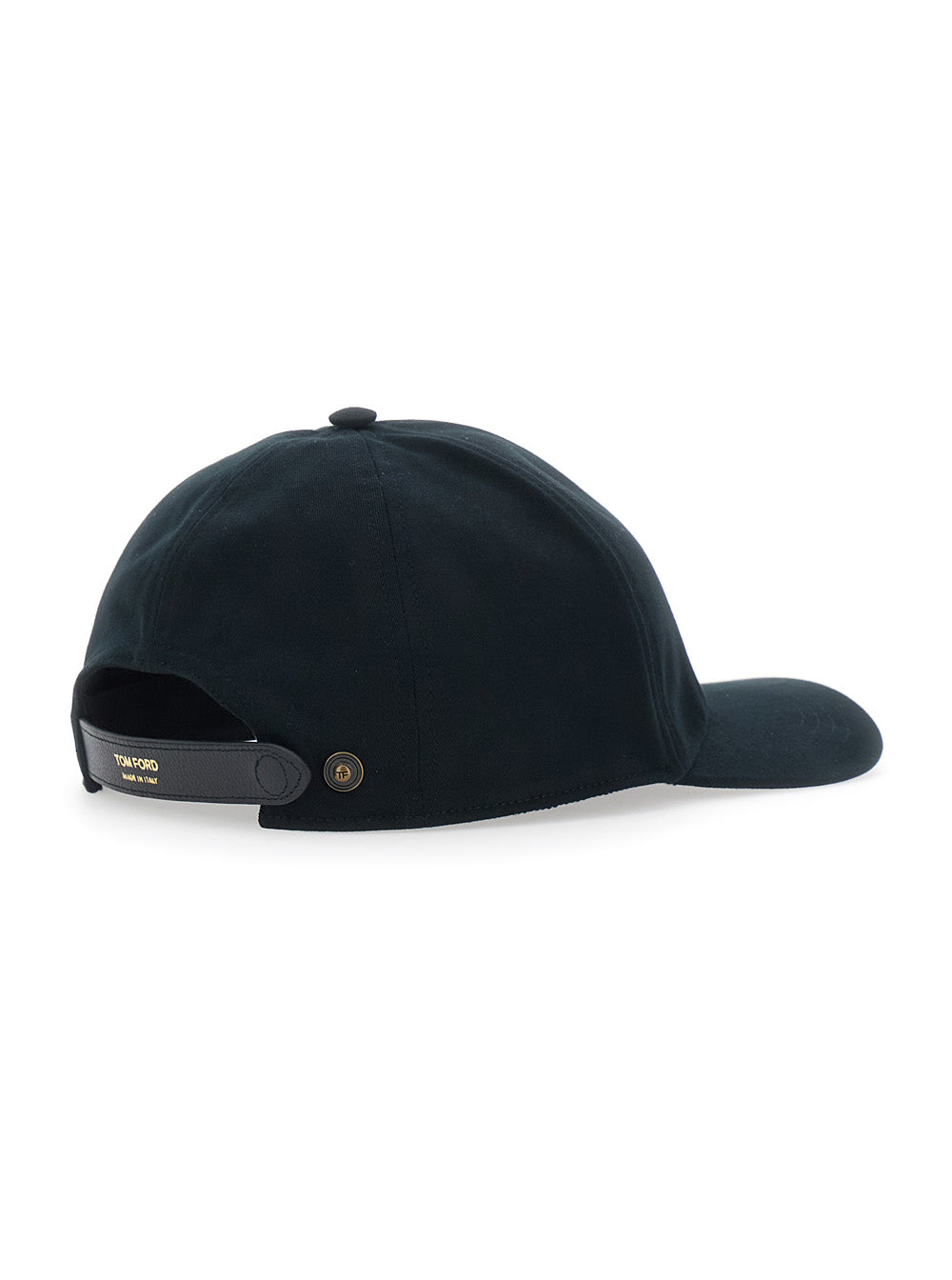 Tom Ford Men Black Baseball Cap With Logo On The Front In Cotton For Men