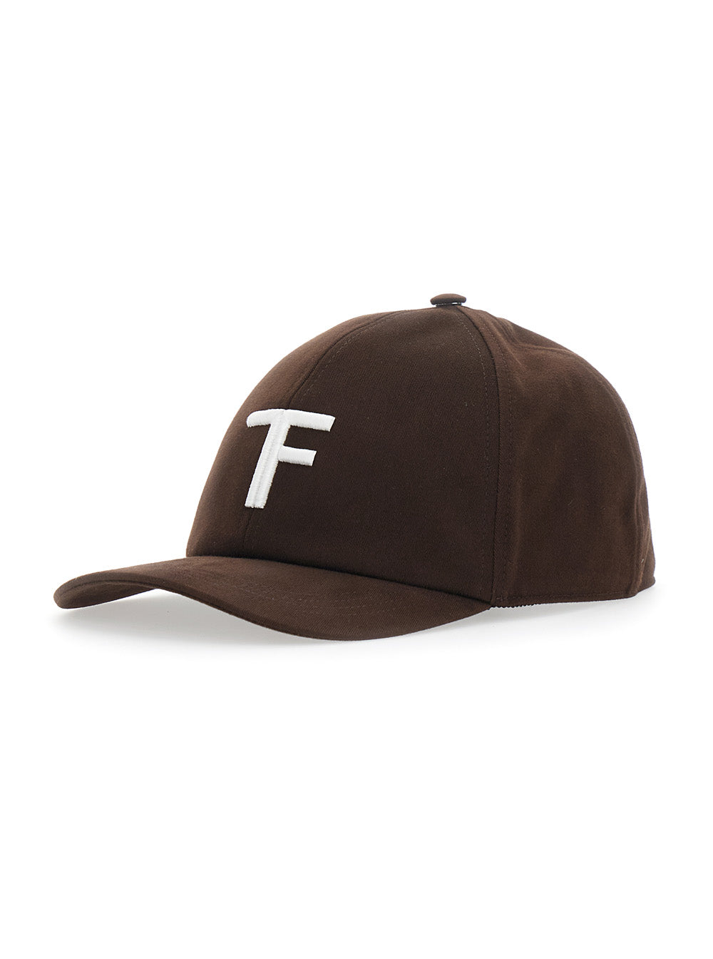 Tom Ford Men Brown Baseball Cap With Logo On The Front In Cotton For Men