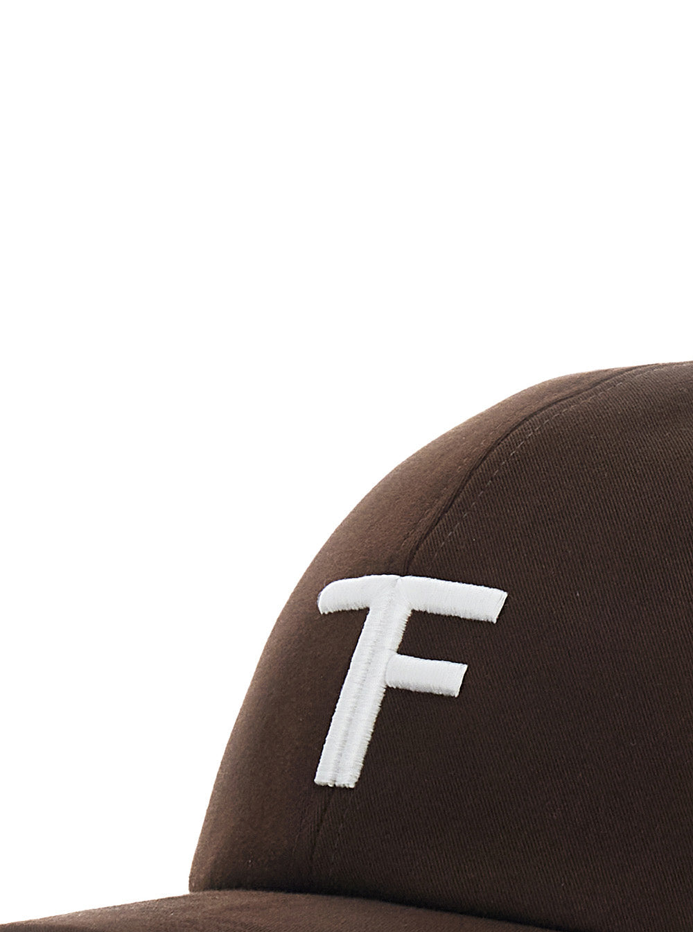 Tom Ford Men Brown Baseball Cap With Logo On The Front In Cotton For Men