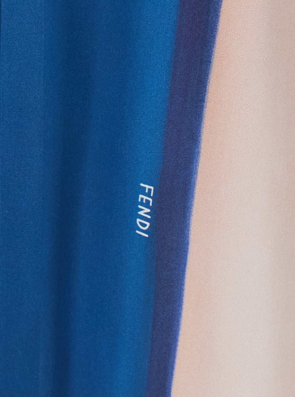 Fendi Women Multicolor Short Dress With Crossed V-Neck And All-Over Striped Motif In Silk For Women