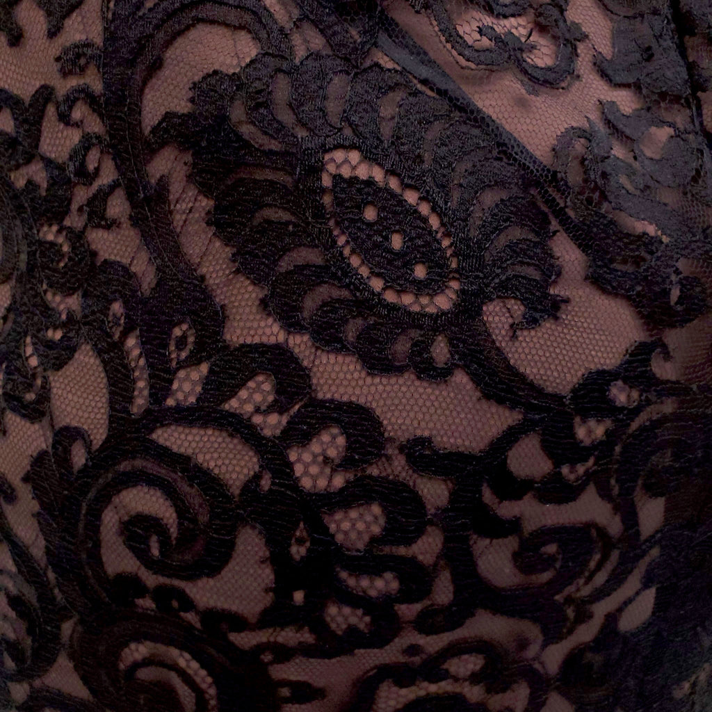 GUCCI BLACK LACE GOWN - SIZE 40