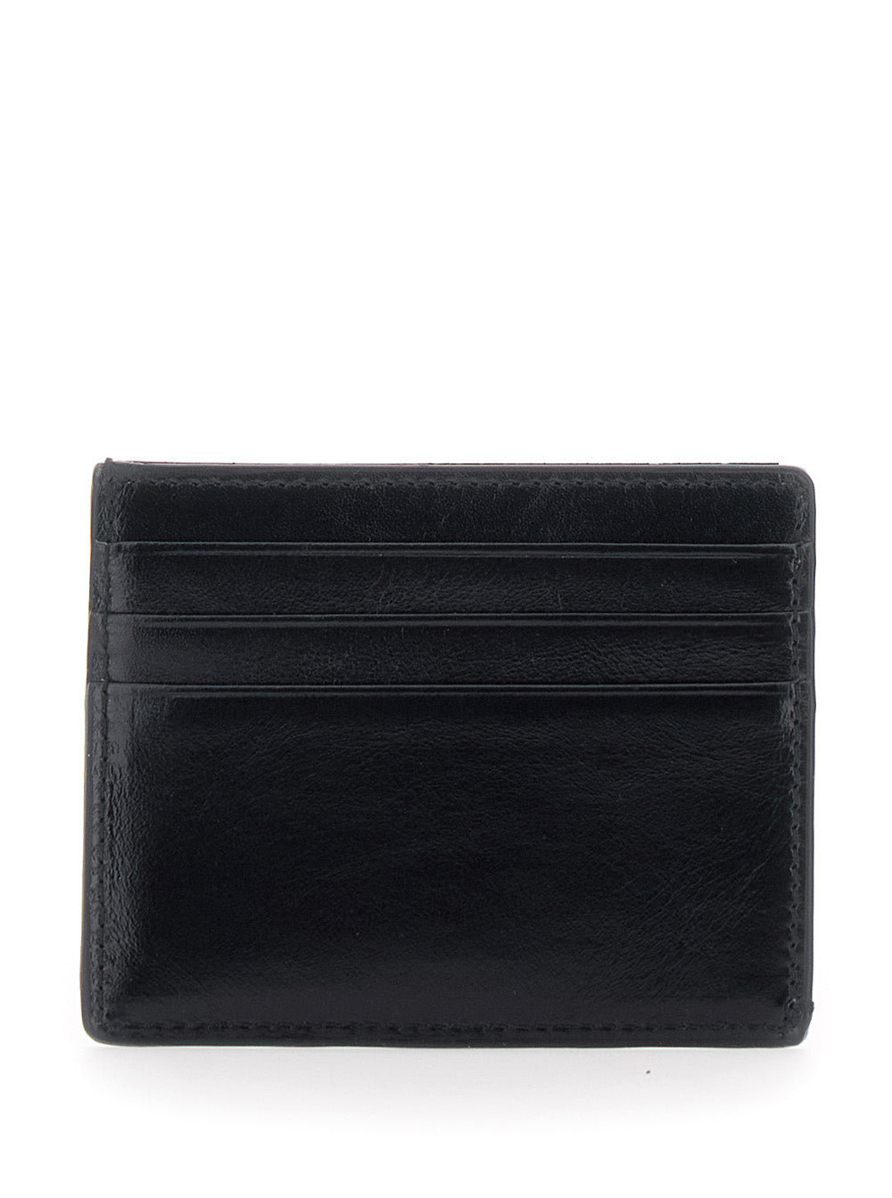 Versace Men Flat Card Case Calf Leather