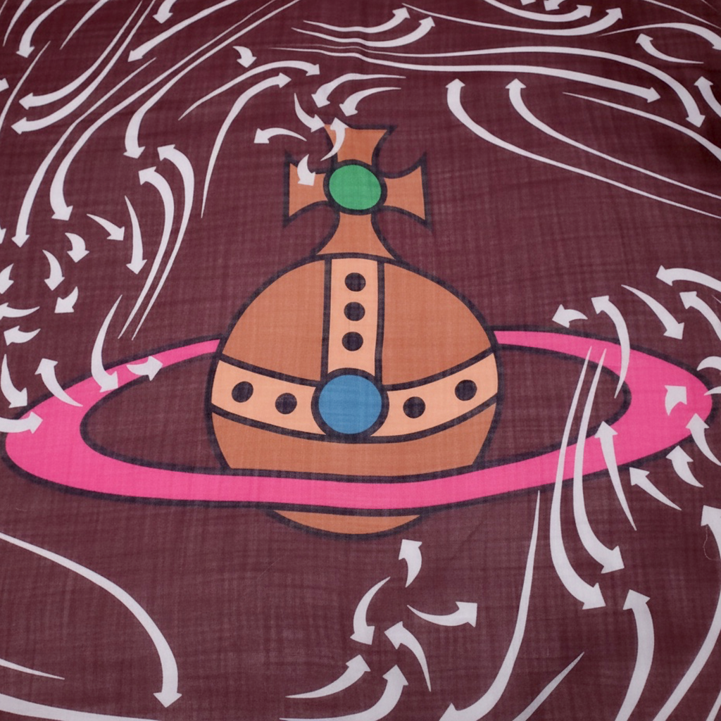 VIVIENNE WESTWOOD ARROW PRINT LOGO SCARF