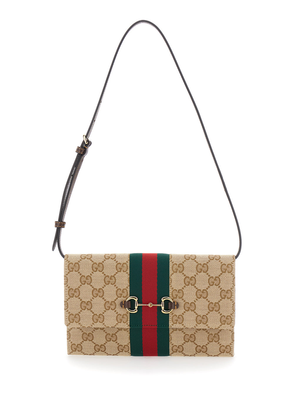 Gucci Women New Horsebit Wallet On Chain Original Gg Raw
