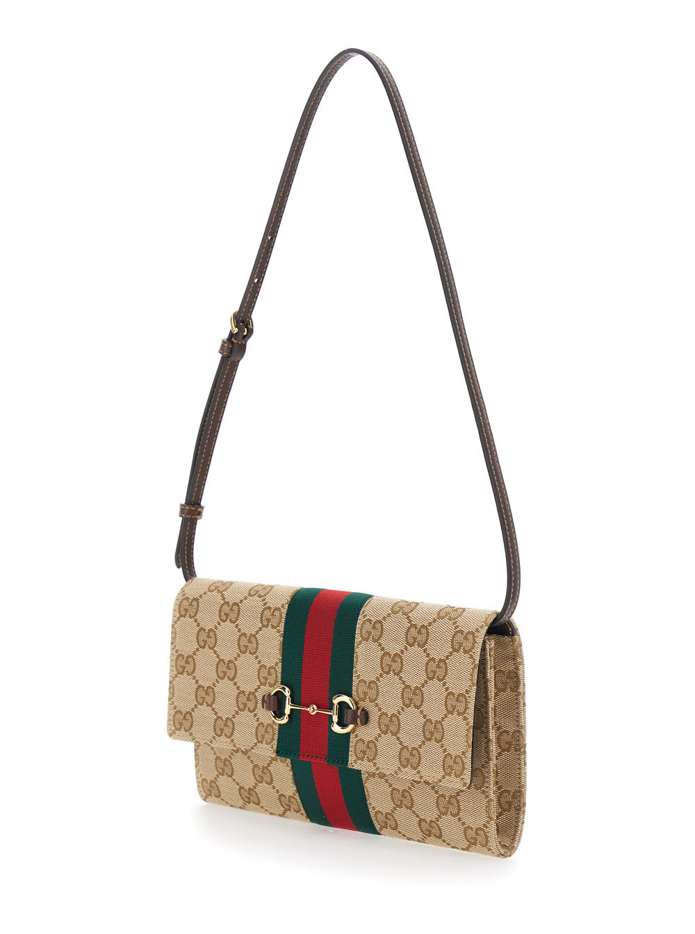 Gucci Women New Horsebit Wallet On Chain Original Gg Raw