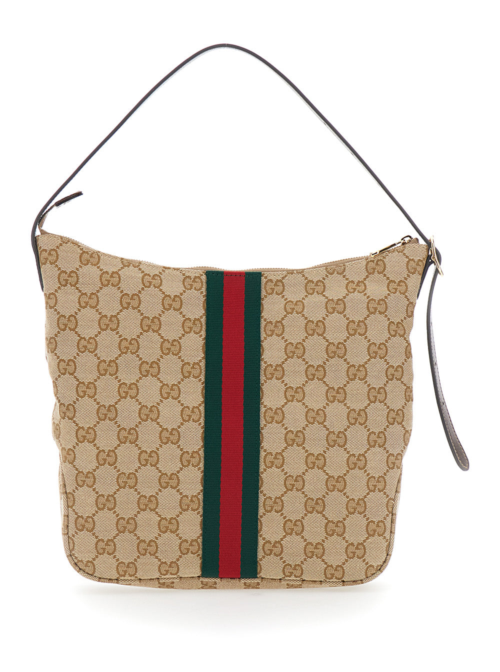Gucci Men Lunetta Big Gucci Web Vintage Sand