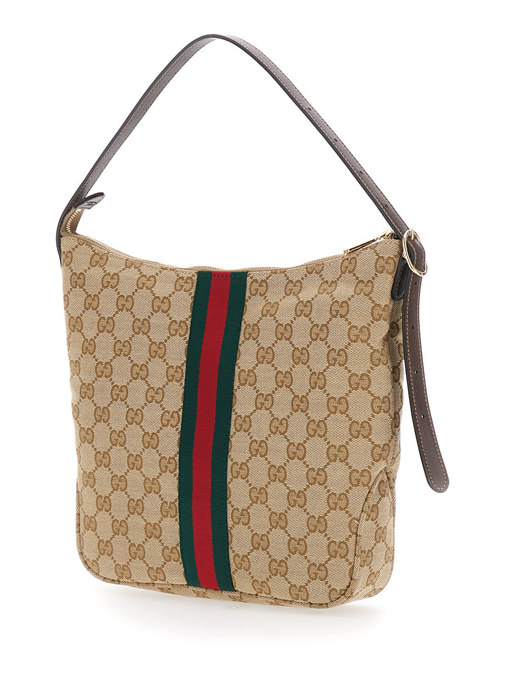 Gucci Men Lunetta Big Gucci Web Vintage Sand
