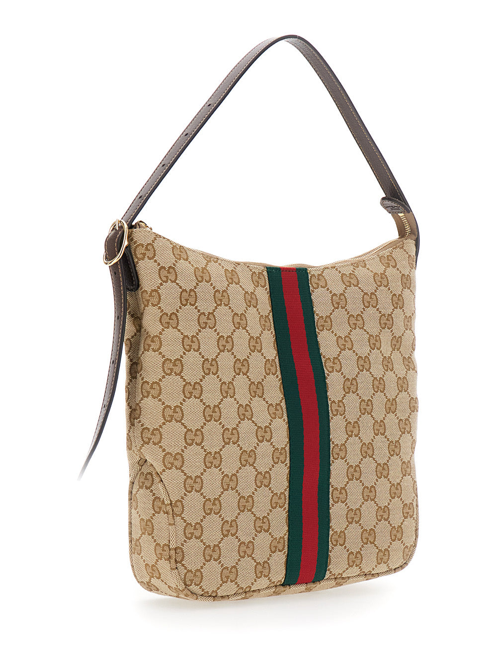 Gucci Men Lunetta Big Gucci Web Vintage Sand